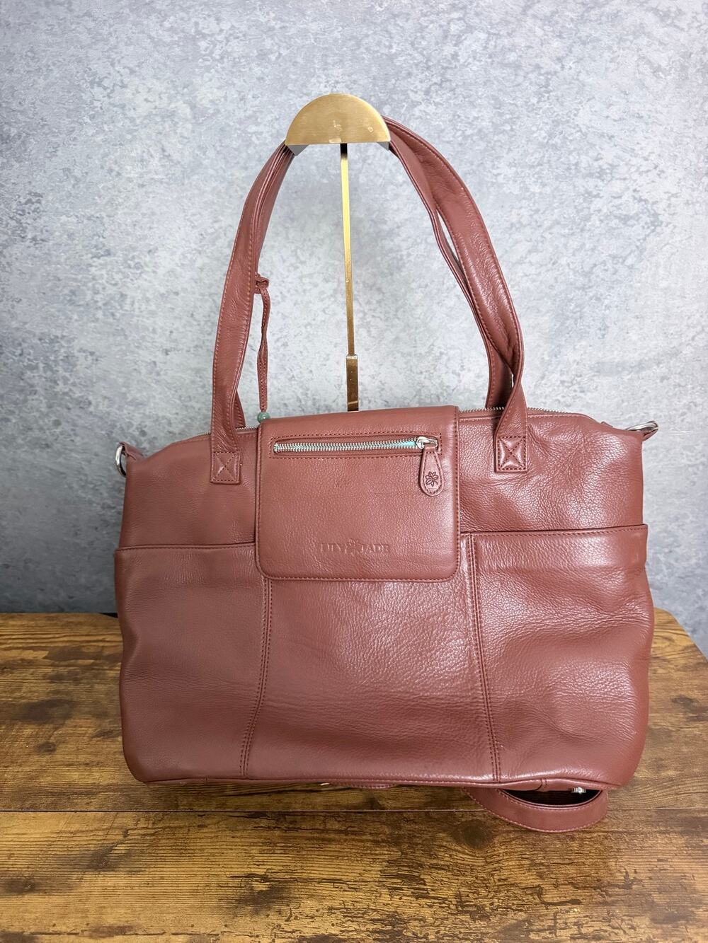 Lily Jade leather diaper bag/backpack